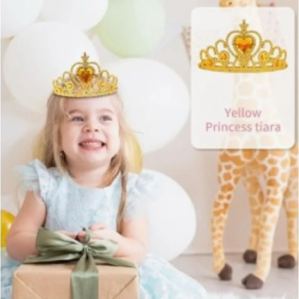 👑Yellow Princess👑2pc Dress Costume with Tiara🌟NEW🌟